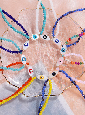 2023 New Devil's Eye Necklace For Women Enamel Demon Eye