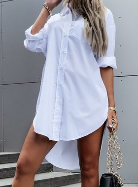 Collared Shirts Top 2022 new Fall Clothes Fashion Long Tops