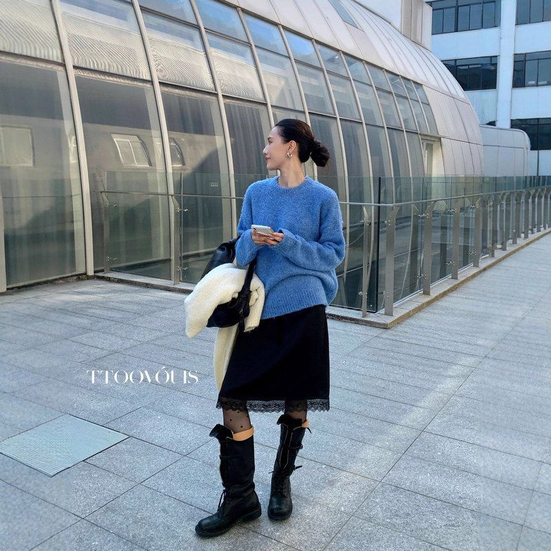 TTOOVOUIS早春新款2417垂感丝光