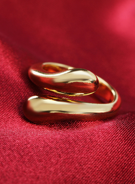 18K gold charm 925 Sterling silver Rings For women Water dro