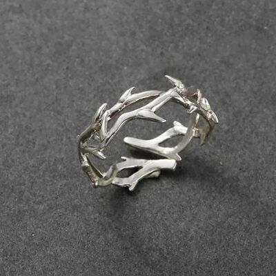 Punk Classic Split Rings Stainless Steel Simple Adjustable