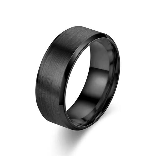 7 Colors Classic 8mm Tungsten Mens Ring Surface Brushed Stai