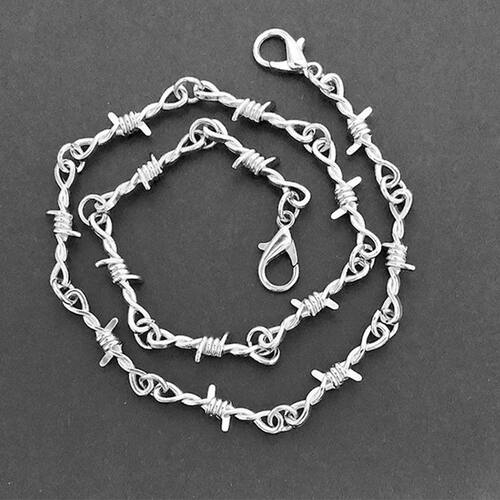 Fashion Iron Unisex Choker Necklace Women Hip-hop Gothic