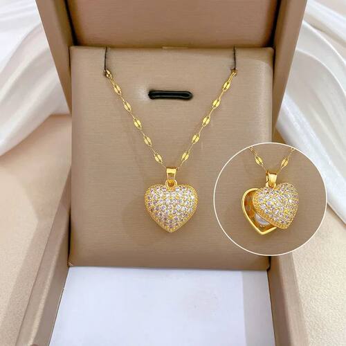 French Shell Pearl Necklace For Women Gold Color Stainless
