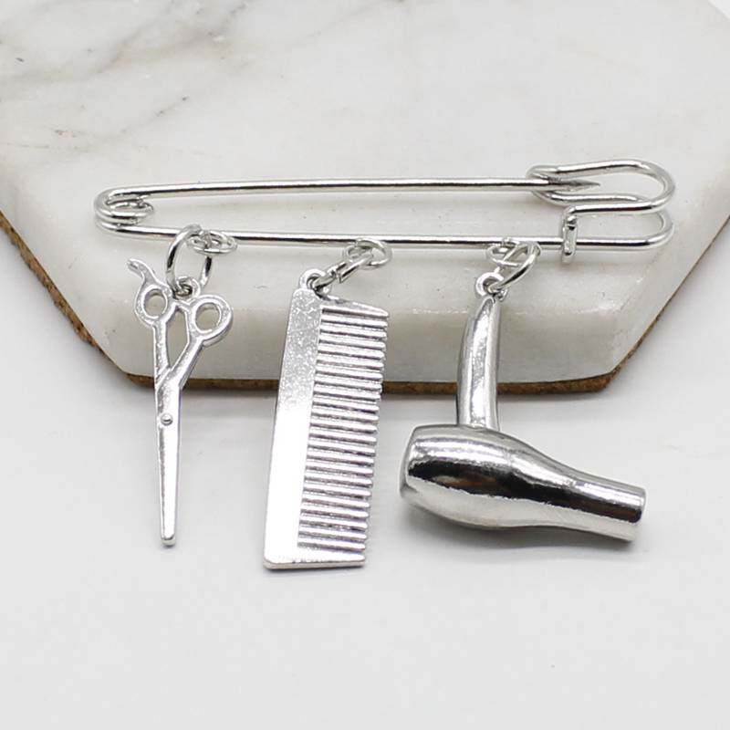 Creative Personality Hair Stylist Brooch Charm Jewelryin the Accessories/Fashion Jewelry, Brooch  category - from Buy2taobao.com to provide professional Taobao agent buy service