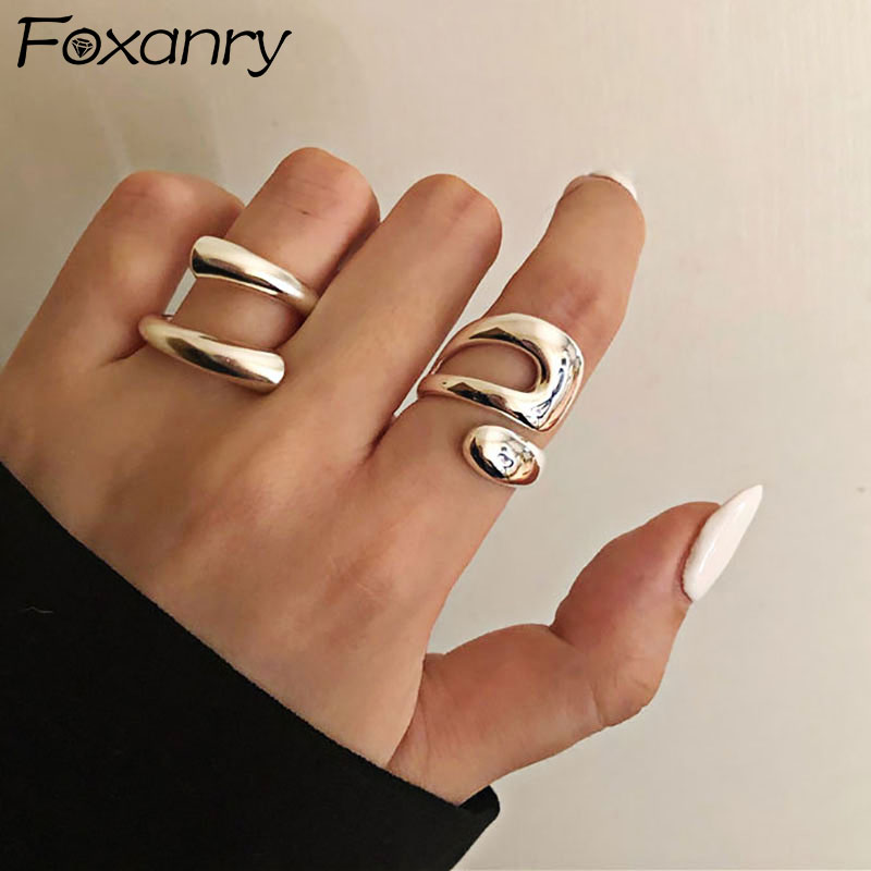 2023 Minimalist 925 Sterling Silver Rings for Women Fashion 饰品/流行首饰/时尚饰品新 戒指/指环 原图主图