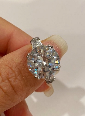 solitaire ring 4ct Lab Diamond Ring 925 sterling silver