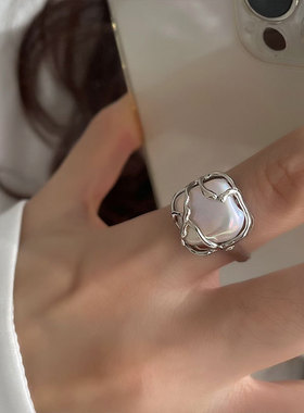 Index Finger Ring Women's Instagram Style Pearl Cool Style