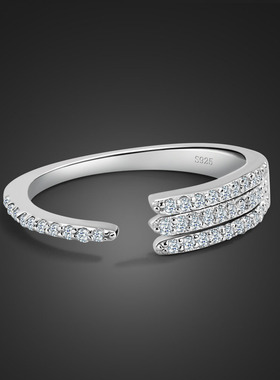 New 100% 925 Sterling Silver  Rings For Women Elegant