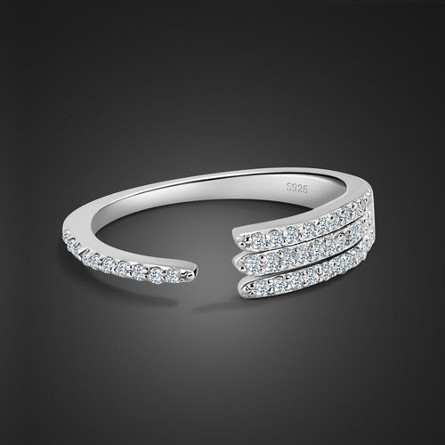 New 100% 925 Sterling Silver  Rings For Women Elegant