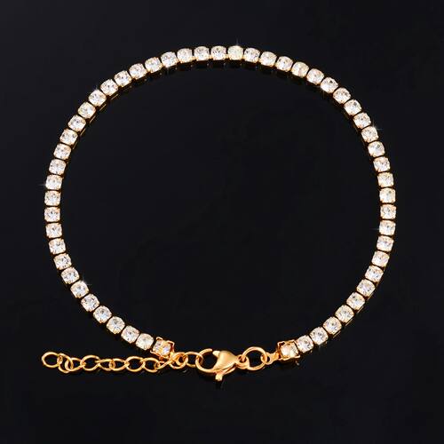 Sparkly Cubic Zirconia Tennis Bracelet for Women Rhinestone