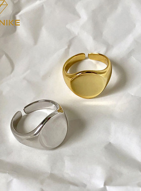 2023 New Silver Color  Opening Rings for Women Couples New