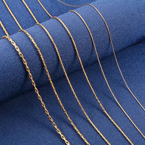 316L Stainless Steel Link Cable Neck Chain Thin Necklace