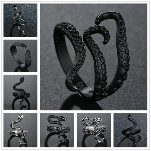Cool Rings Alloy Gothic Deep Sea Squid Octopus Ring Fashion