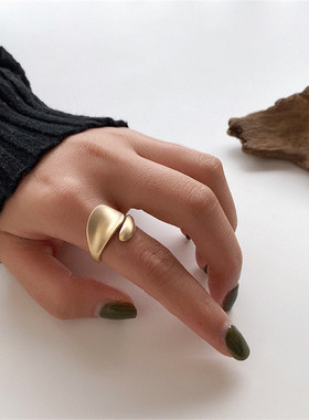 Simple Open Rings For Women Gold Color 2021 Fashion Korean