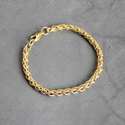 2020 New Stainless Steel Golden Keel Chain Bracelet Fashion