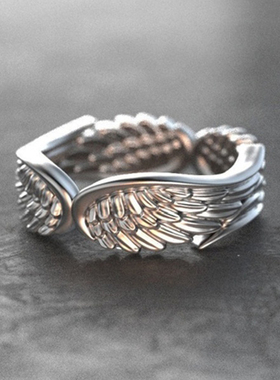 NEW Charm Women Wings Rings Metal Silver Color Romantic