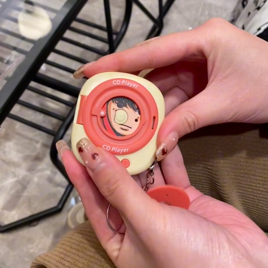 复古CD唱片播放器包包挂件