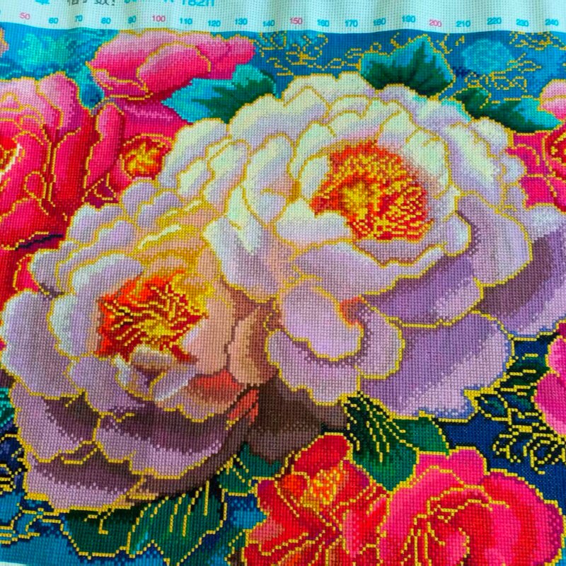 十字绣成品盛世华章庆祝送礼客厅卧室吉祥纯手工绣制