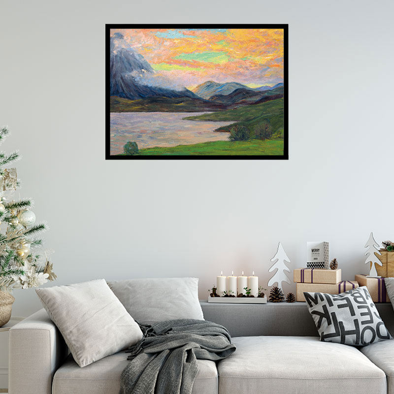 a法国 马克西姆 莫福拉风景海报装饰画墙面壁画宿舍卧室无框挂画