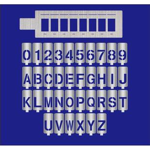 喷漆镂空模板数字编号字母空心油漆 活动组合卡槽电线杆柱子编号