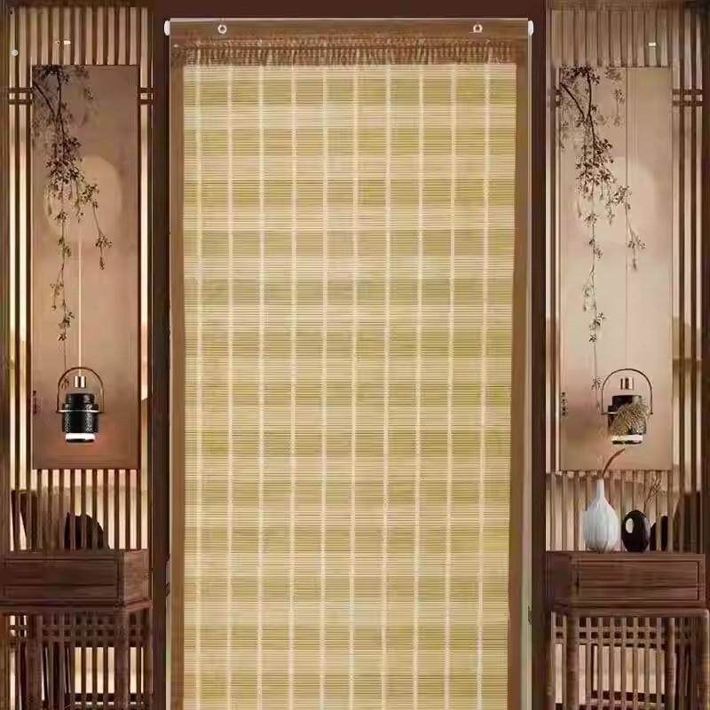 夏季竹门帘定制门帘家用竹子门帘防蚊防蝇挂帘竹卷帘遮阳通风帘