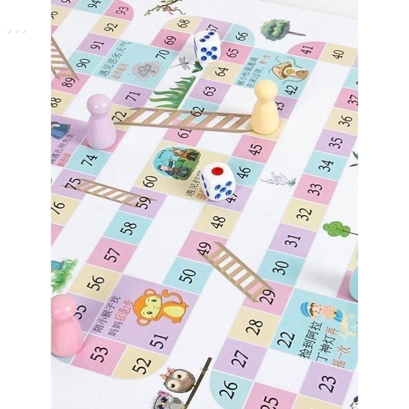 幼儿园儿童游戏飞行棋探险益智玩具跳跳棋棋子大冒险掷骰子桌游戏