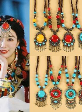 国风配饰项链轻奢高级感解忧饰物古典锁骨链衣服点缀饰品民族风链