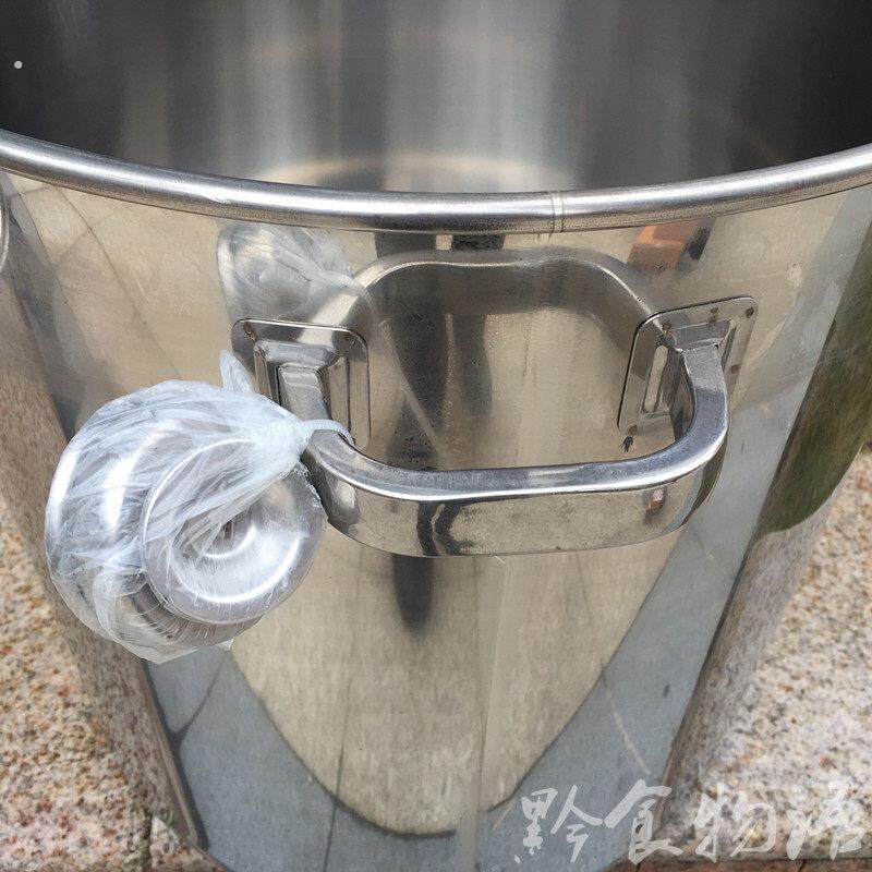 家用商用不锈钢汤桶带盖加厚加深大汤锅大容量储水桶圆桶油桶