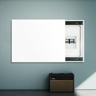 电表箱遮挡神器弱电箱盖板多媒体推拉装饰白板箱配电盒遮丑画