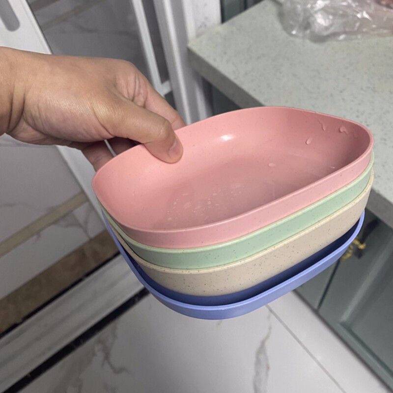 加厚餐桌垃圾盘碟吐骨碟家用骨碟骨头碟创意塑料菜碟小盘子带底座