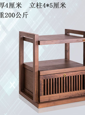 音响机架功放机柜功放架子音响架子机柜实木专业放置架带抽音响柜