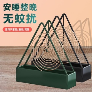 铁艺蚊香架三角架挂立式蚊香盘蚊香盒香灰收纳接座接灰盘香炉盘子