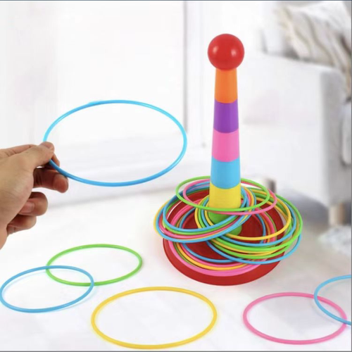 儿童玩具投掷套圈圈亲子互动室内户外益智套环幼儿园比赛游戏套塔