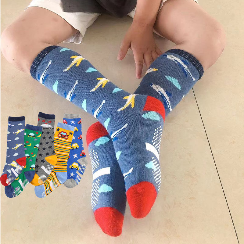 儿童地板袜春秋棉袜卡通汽车宝宝长筒袜日系男女童学步防滑小腿袜,童装/婴儿装/亲子装,儿童袜子(0-16岁),淘宝优惠券,粉丝福利购,淘宝优惠卷