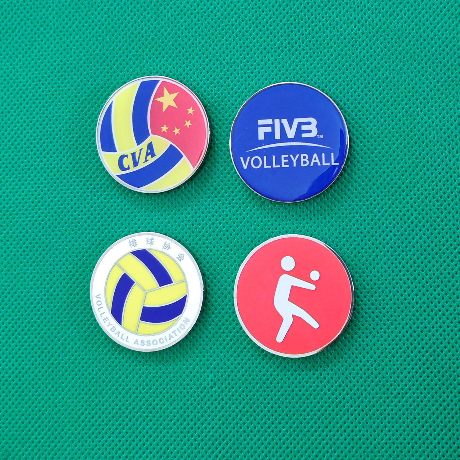 气排球挑边器仿珐琅裁判员用品协会比赛训练装备金属抛边考试道具