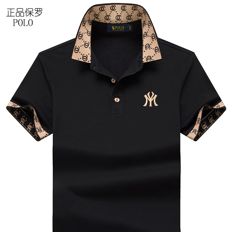 美国品牌保罗POLO衫 高端刺绣男士短袖T恤纯棉翻领商务休闲半袖潮