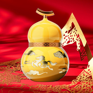 【k姐推荐】999ml泸州老窖定制酒马年生肖酒52度福禄自在黄浓香