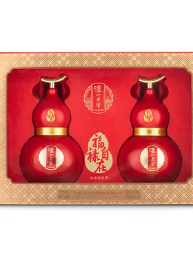 泸州老窖定制酒福禄自在红葫芦礼盒52度500ml*2浓香纯粮白酒送礼