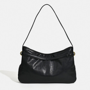 全粒面头层牛皮植鞣皮女包高级感单肩斜挎包时尚大容量通勤包包