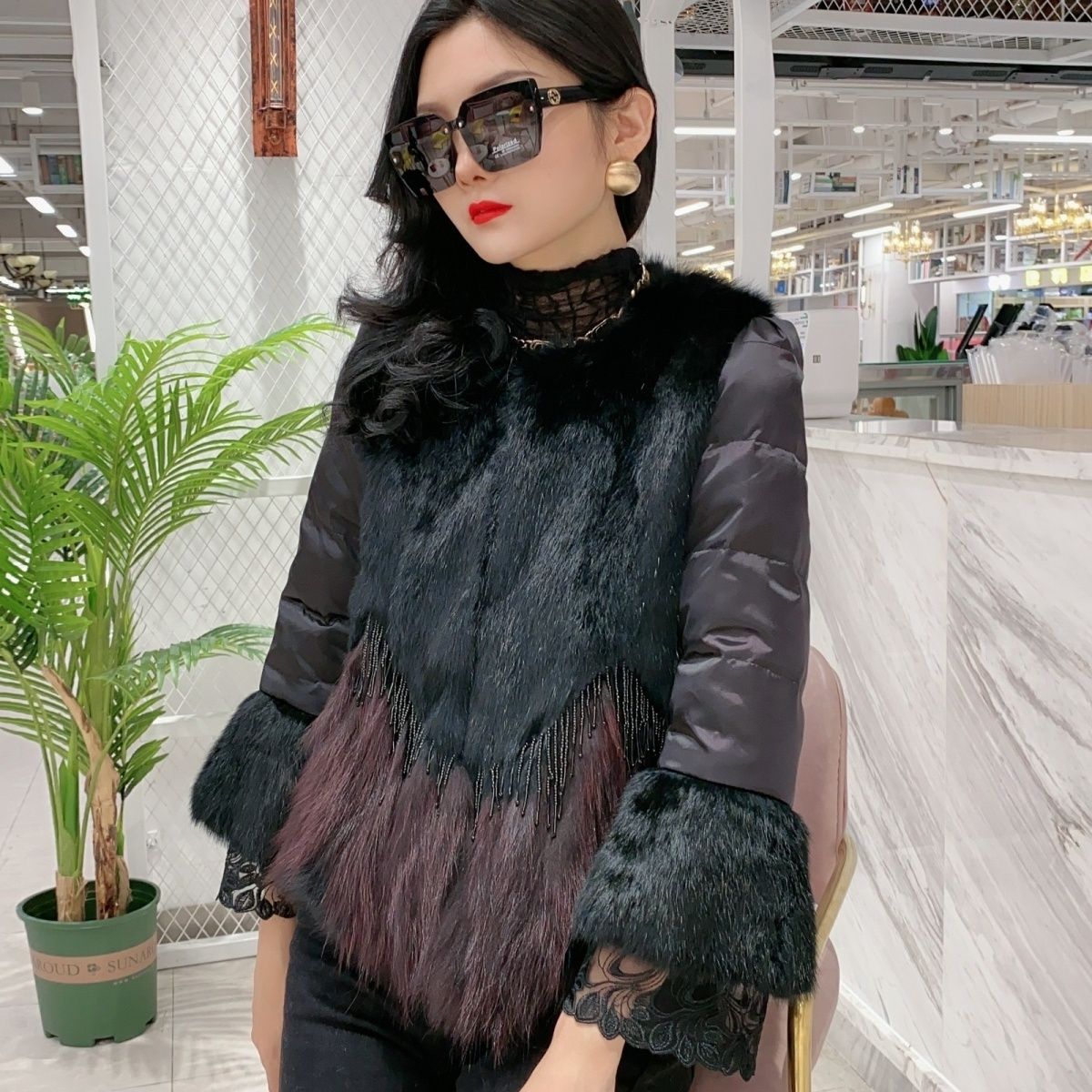 25冬季新毛兔毛拼狐狸草