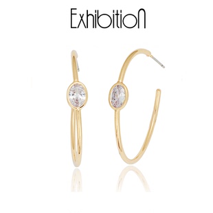 Exhibition/览物馆耳钉女耳圈欧美时尚闪钻设计时尚闪钻耳环耳饰