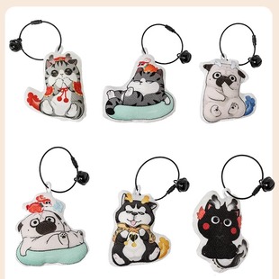 吾皇猫正版国风毛绒包挂钥匙扣手袋挂饰背包可爱玩偶挂件AP510