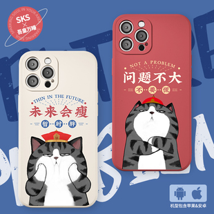 SKS吾皇猫联名双层手机壳问题不大巴扎黑适用苹果17手机壳iPhone16promax1514华为mate5040P60