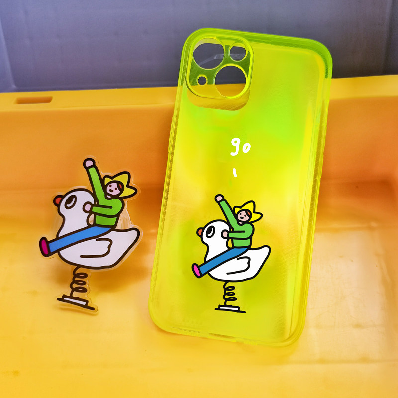 SKS联名排骨原创荧光全包手机壳