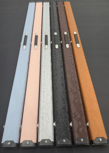 龙鳞系列台球杆盒双槽大头杆盒塑钢材质杆盒1/2分体皮革杆盒一体