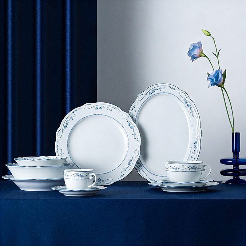 咖啡具德国进口Seltmann Weiden家用高级精致茶壶奶糖罐陶瓷盘子