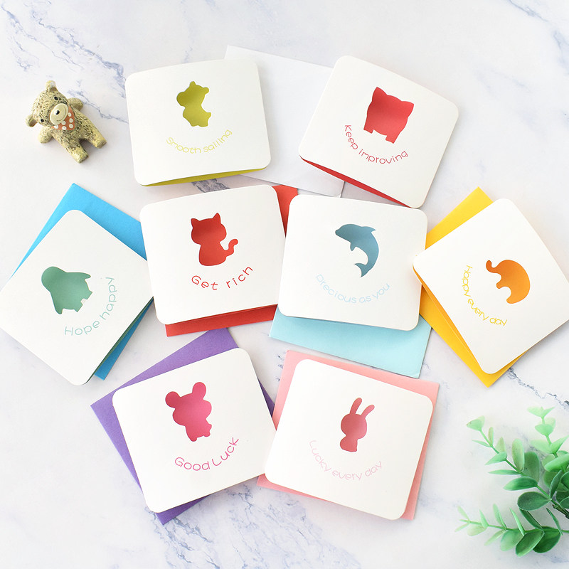 可爱卡通动物异形镂空贺卡幼儿园手写祝福留言卡小学生卡片纸礼物,节庆用品/礼品,贺卡/卡片,淘宝优惠券,粉丝福利购,淘宝优惠卷