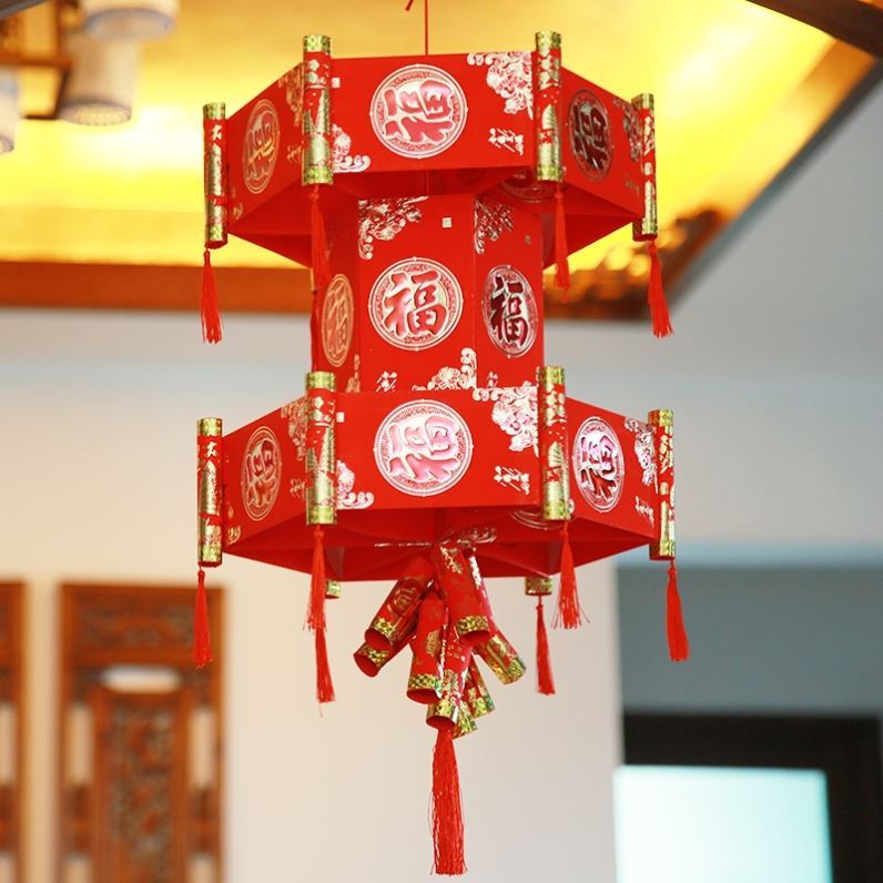 红包灯笼diy宫灯小孩手提2022新年幼j儿园春节制作材料包亲子手工