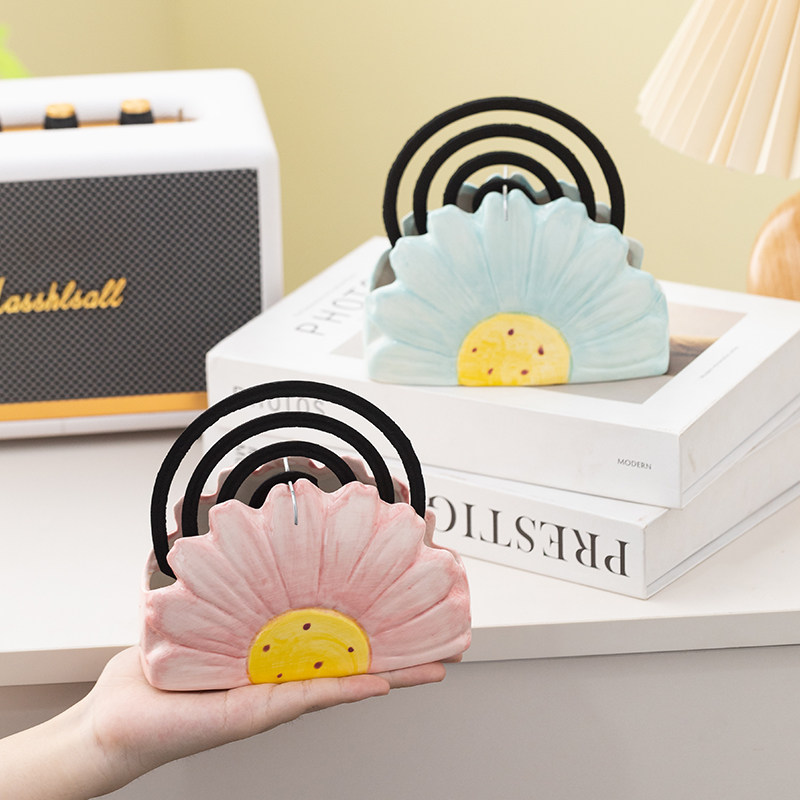 创意可爱花朵蚊香炉防火防烫摆件家用防火防烫接香盘家居装饰摆件,收纳整理,蚊香收纳盘/盒/架,淘宝优惠券,粉丝福利购,淘宝优惠卷